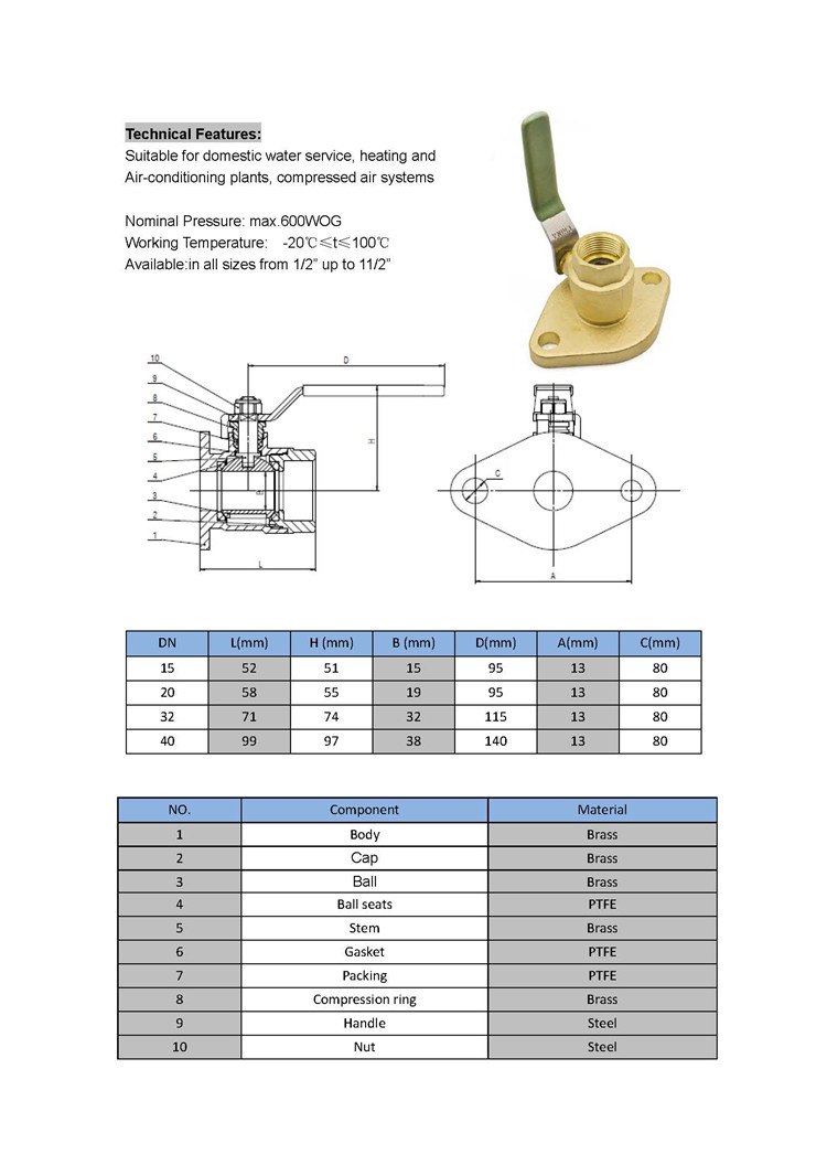 W-1015 A10 绿手柄法兰球阀_页面_1